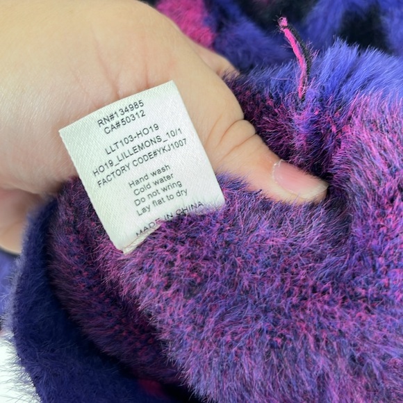 Lil Lemons for Love and Lemons Holiday 2019 Leopard Fuzzy Cardigan Sweater 4T - Picture 6 of 7